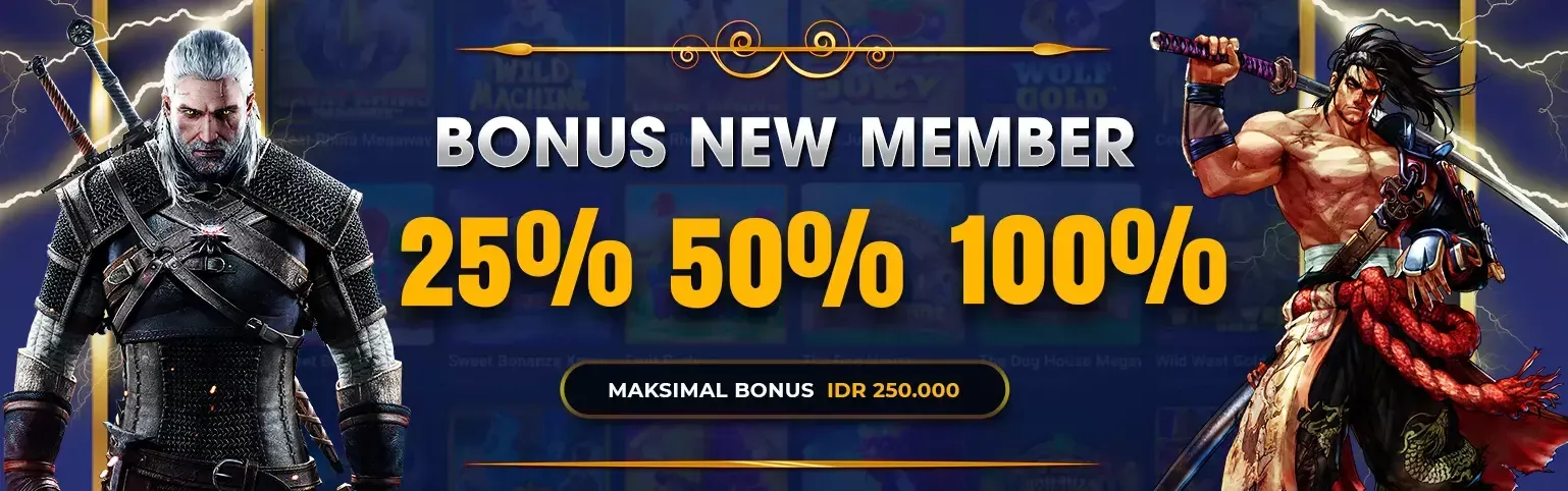 BONUS MEMBER BARU HINGGA 100